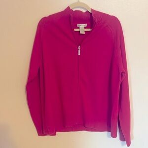 NWOT Orvis Cashmere Full-Zip Sweater